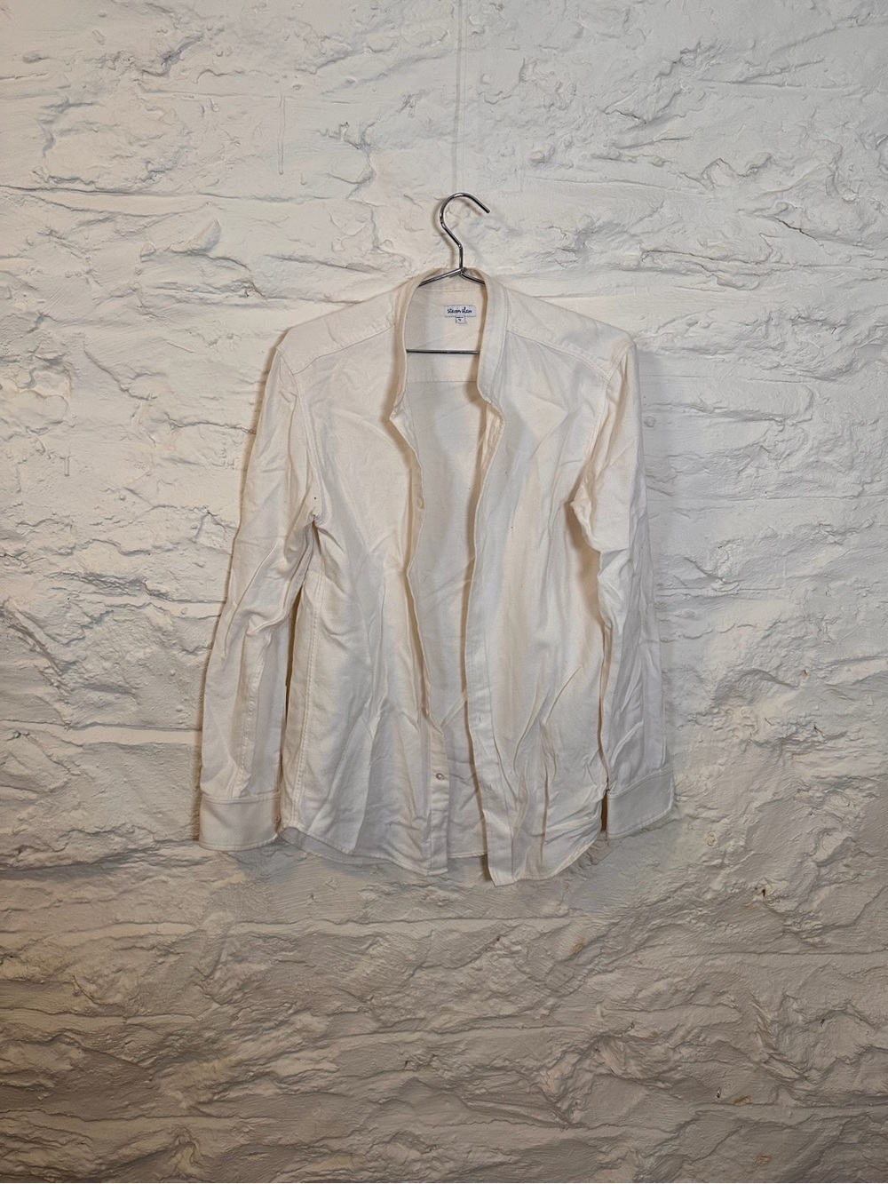 Steven Alan White Button-Up Dress Shirt